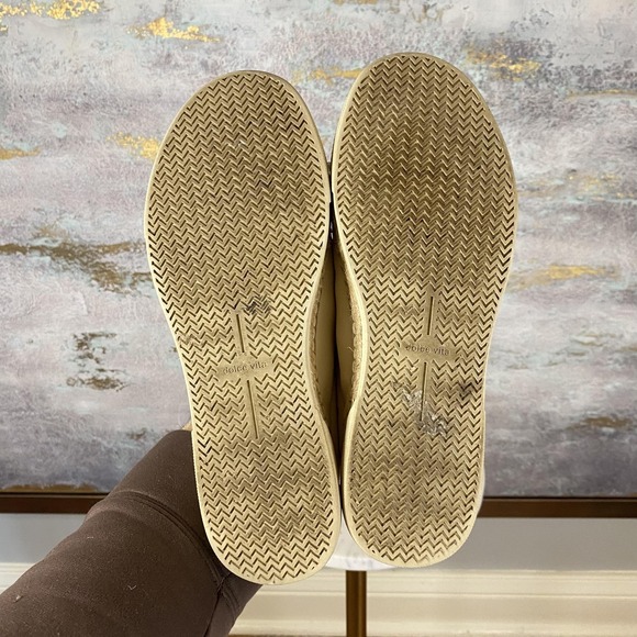 Dolce Vita Shoes Womens Size 7 Beige Leather Espadrille Lace Up Casual Sneakers - Picture 11 of 11